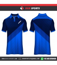 BLUE WIDE LINES  SOCCER JERSEYS